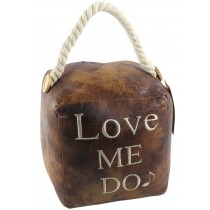 16cm Faux Leather Love Me Do Doorstop (Case Price for Case Qty Only)