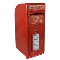 Old Trafford Post (Box Only) Red 60cm - New Version