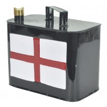 St George England Flag Black Petrol Can Small 26cm