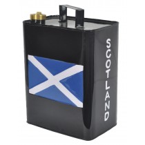 St Andrews Cross Scotland Flag Black Petrol Can 33cm