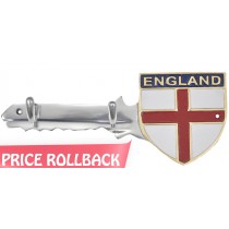 England Key Holders Aluminium With 2 Hooks 30cm