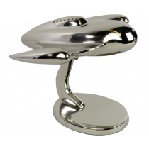Retro Space Craft Aluminium Nickel Plated- 26cm