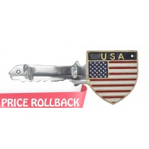 USA Key Holders Aluminium With 2 Hooks 30cm