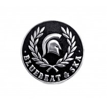 Bluebeat & SKA Sign - Polished Aluminium 12cm