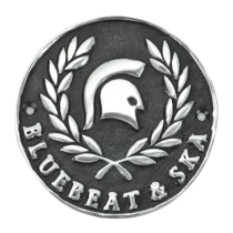 Bluebeat & SKA Sign - Polished Aluminium  24cm