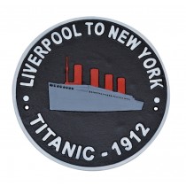 Titanic Wall Cast Iron Sign / Plaque 25.4cm 