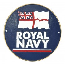 Royal Navy Plaque - Cast Aluminium - 24cm