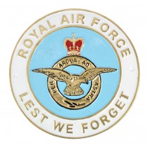 Royal Air Force Lest We Forget Plaque - Cast Iron - 24cm