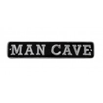 Man Cave Plaque - Cast Aluminium - 39cm