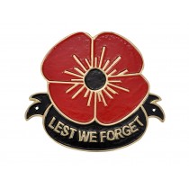 Lest We Forget - Cast Aluminium Plaque 24cm