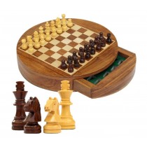 Round Magnetic Chess Foamed Tray Inside 23cm