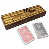 Cribbage With Wooden Pegs and 2 Deck Of Cards - 26cm