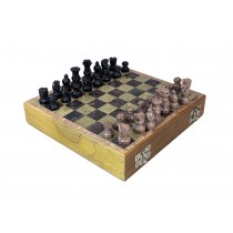 Soap Stone Chess Box 20cm