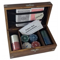 Poker Set - Sheesham Wood - 19cm