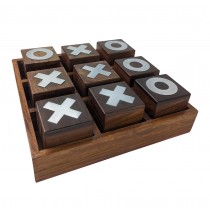 Tic Tac Toe Blocks - Sheesham Wood - 18cm