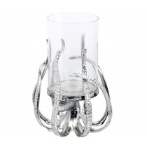 Octopus With Glass Tealight Candle Holder 33cm