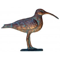 45.5cm Aged Copper/Verdigris Finish 1D Seabird Statue On Heavy Metal Base