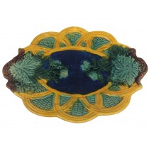 Majolica Oval Plate 34cm