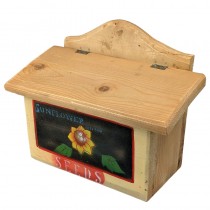 Rustic Wooden Recipe Box Sunflower - 30cm
