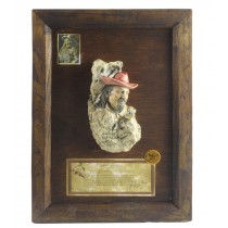 Wooden Framed Buffalo Bill Cody Wall Plaque 35cm  (Min 2)