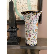 Chinese Hand Colored Crackle Glazed Vase 28cm