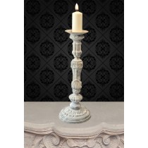 54cm Lead/Rust Finish Candlestick 