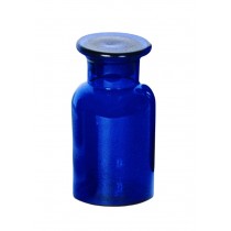 Bristol Blue Victorian Style Glass Medicine Bottle with Lid 11cm ** In  Addition to a Carriage Paid Order  **