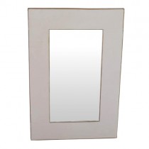 Acacia Lisbon Country Oblong Mirror 90cm (White) ** Seconds **