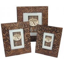 Set/3 Tree Of Life Photo Frames 36.8cm