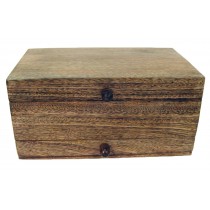 Mango Wood Plain Vanity Box 25cm