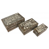 Set Of 3 Boxes - Always Be Mine 23.3cm