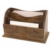 Mango Wood Large Plain Letter Rack