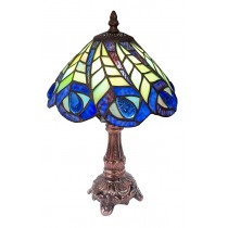 Peacock Tiffany Table Lamp (Small) 30cm