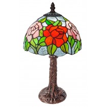 Rose Tiffany Table Lamp 34cm 