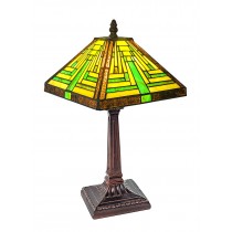 Pyramid Tiffany Style Table Lamp (Small) 38cm