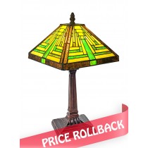 Pyramid Tiffany Style Table Lamp (Small) 38cm
