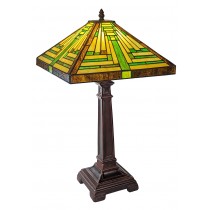 Pyramid Tiffany Style Table Lamp 54cm