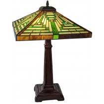Pyramid Tiffany Style Table Lamp (Large) 62cm
