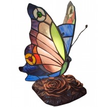 Butterfly Design Tiffany Table Lamp 23cm