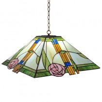 Hanging Mackintosh Style Pendant Lamp - Shade Dia 40cm