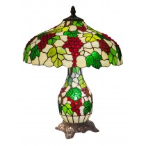 Grape Tiffany Umbrella Table Lamp 55cm