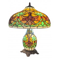 Fleur De Lys Tiffany Umbrella Table Lamp 55cm