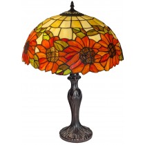 Large Sunflower Tiffany Table Lamp 59cm 