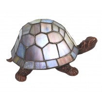 Turtle Tiffany Lamp Blue Pearl 22cm