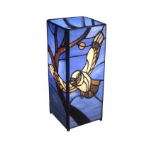 Owl Flying Square Tiffany Lamp 27cm