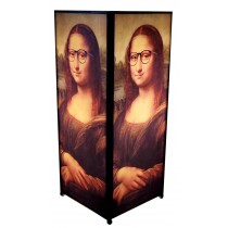 Mona Lisa Square Lamp Screen Printed - 27cm