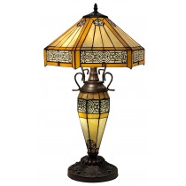 Double Lamp With Resin Base 56cm Medium - Art Deco Design