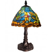 Riverbank and Dragonfly Tiffany Table Lamp (Small) 33cm