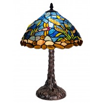 Riverbank and Dragonfly Tiffany Table Lamp (Medium) 43cm
