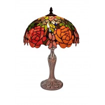 Rose Snowdrop Tiffany Table Lamp 46cm 
